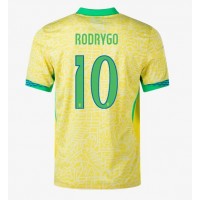 Brasil Rodrygo Goes #10 Hjemmedrakt Copa America 2024 Kortermet